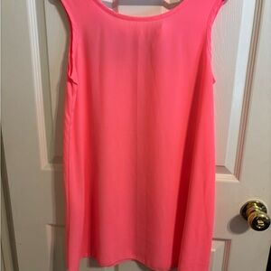Vibrant Pink Sleeveless Mini Dress
